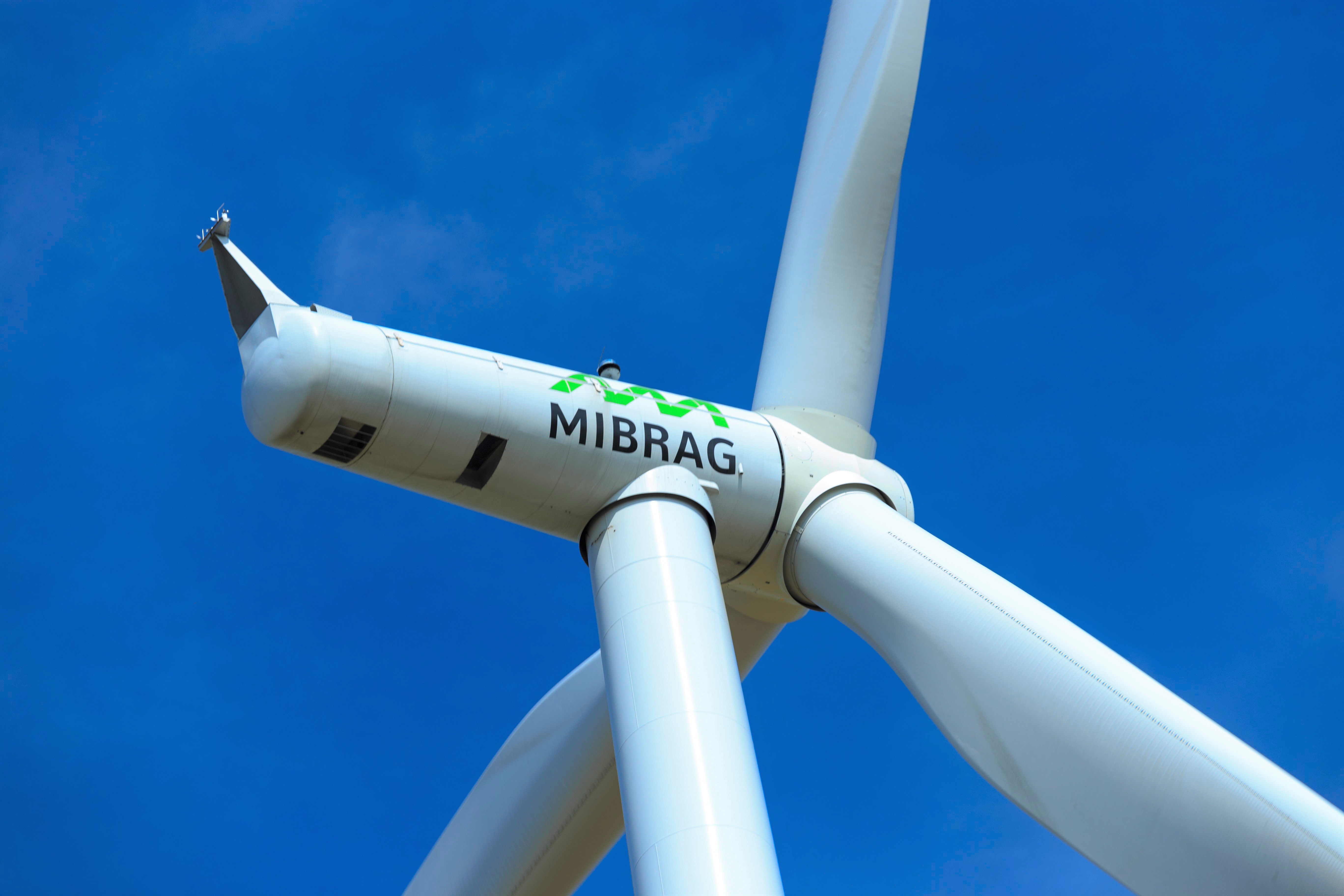 MIBRAG Windkraftanlage. © Rainer Weisflog